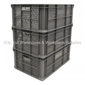 Heavy Duty Stacking Euro Box Vented 60cm 42 Litre